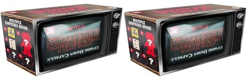 Stranger Things Maxx Marketing Capsule Mystère Surprise à l'ouverture - 1 Figurine Chaque Personnage à Collectionner et Autres Accessoires - Livraison aléatoire 634SER015 Noir (Lot de 2)