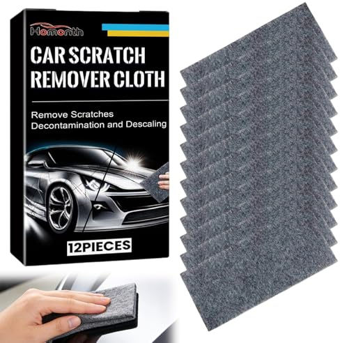 12pcs Nano Sparkle Cloth Car Scratch Remover,Scratch Remover,Kratzer Entferner Auto,Auto Kratzer Entferner,Fixapro Kratzer,Car Scratch Repair Kit,Easy To Repair Small Scratched Water Spots Fur All Car