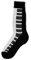 Foot Traffic Socken mit Musikmotiv für Herren, Klavier, 39-46 EU