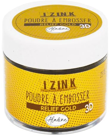 Aladine 10191 Embossing Powder 25 ml Gold