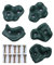 HIKS Plastic Climbing Stones Holds & Grips, Ideal For Climbing Frames , Tree Houses And Kids Climbing Walls (Pack of 5 Grips)