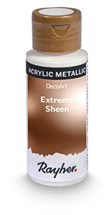 Rayher 35014665 Peinture Acrylique métallique, Flacon de 59ml, Bronze Antique