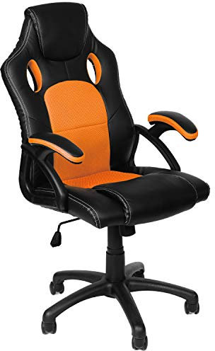 Panorama24 - Sedia da gaming, ergonomica, 9 varianti di colore, braccioli imbottiti, meccanismo basculante, portata fino a 150 kg, certificata TÜV