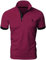 LIUPMWE Polo Manga Corta Hombre Camiseta Básica de Verano con Bordado de Jirafa de Golf Costura,Rojo,M