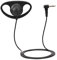 D Shaped Earpiece, D Type 3.5 mm Single Listening Earphone Hang Headset for Two Way Radio Microphone