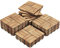 Yaheetech Suelo de Madera 27 piezas para 2,6 m² Baldosas de Abeto 30 x 30 cm Piso Antideslizantes Terraza Piscina Jardín Patio Balcón Baño Madera 12 listones