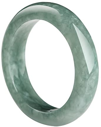 BJIMIDTI Natürlicher hellgrüner Jade-Ring (Größe: 3–13), Güteklasse A, schmaler Jade-Ring für Damen, 100 % echter Stein, Jade, einfacher Edelsteinring, Schmuckgeschenk