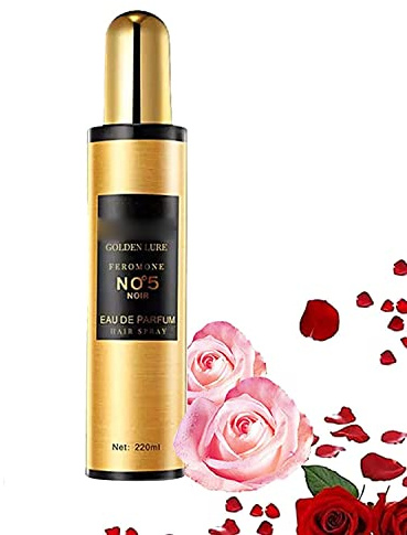 L'UODAIS Golden Lure Feromone Haarspray, Golden Lure Hair Öl, Long Lasting Golden Lure Hair Parfüm Öl Verbessert trockenes, krauses und sprödes Haar (1 Stück)