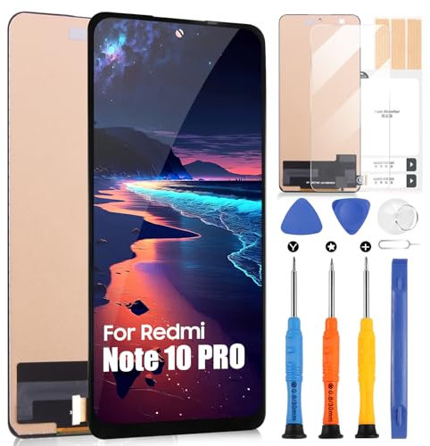 Pantalla para Xiaomi Redmi Note 10 Pro M2101K6G / Note 10 Pro MAX M2101K6I LCD para Xiaomi Redmi Note 11 Pro Táctil Digitalizador Reparación Piezas Repuesto con Herramientas