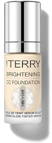By Terry Brightening CC Foundation, Hydrating Serum Foundation, Ultra-Sheer Finish, Vegan & Cruelty Free, 1N, Fair Neutral