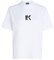 KARL LAGERFELD JEANS Regular Short Sleeve Logo Tee T-Shirt, Blanc, L Femmes