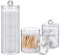TAIHE 3 Stück Wattepadspender, Wattestäbchen Behälter, Wattepads Aufbewahrung, Transparente Acryl Schminktisch Organizer für Wohnzimmer, Schlafzimmer, Badezimmer