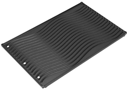 GFTIME 45x29.2cm Hochwertige Gusseisen Grillplatte für Napoleon Rogue 425 525 625, Freestyle, Gussplatte für rösle videro G3-s,Grillplatten für Enders Uniq 3 ik Cruster,für Weber Spirit E/S 310 320