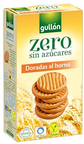 Gullón Galleta María Dorada Fibra, ZERO Sin Azúcar, 400 Gramos