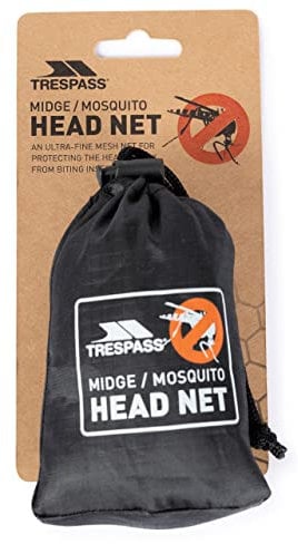 Trespass Midge Head Net - Noir, Taille unique