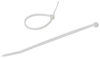 DEBFLEX 709050 Plastique Serrage-Serre-câble autobloquants réglables 100 Colliers de Fixation 3,6 mm x 140 mm-Transparent-709050, Transparent, 3,6 mm x 140 mm