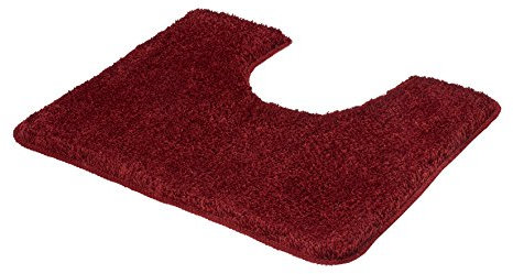 Kleine Wolke WC-Vorleger Seattle / 55 x 50 cm/Farbe Granat Badteppich, Polyester, 55x50x3 cm, 4004478264533