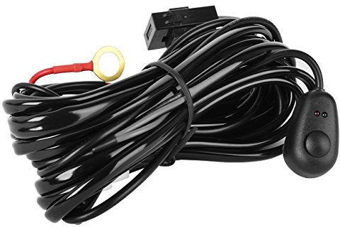 Eyourlife Kabelbaum Kabelsatz Relais Adapter für KFZ Scheinwerfer Arbeitsscheinwerfer Tagfahrleuchten Lichtleisten (für 2 Lampe max. 180W)