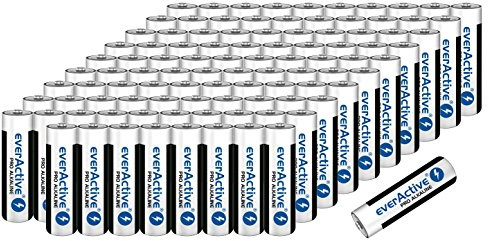 Batterien Mignon AA LR6 Alkaline Vorratspack 120 Stück everactive Markenqualität
