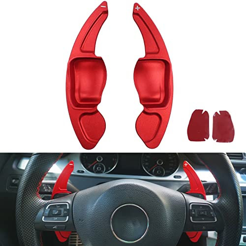 CT-CARID - Leva del cambio per auto, in lega di alluminio, per Passat B7 V 2015, per WTiguan Golf6 MK5 MK6 per Jetta GTI R20 R36 CC Scirocco Shift Extension (rosso)