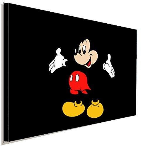AK ART Micky Maus II Leinwandbild Kunstdruck Wandbild Wanddeko Mehrfarbig XXL (40 x 30 cm)