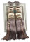 1 Pair Curtain Tiebacks Holdbacks Clip Binding Rope Tie Backs Handmade Tassel Tiebacks Home Window Decorative (Brown)