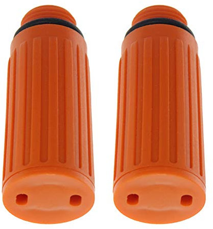 Othmro 2Pcs 3/8 Male Thread Oil Plug Connector Air Compressor Spare Fittings, 16mm Thread Diameter Black Industrial Plastic Oil Cap Plug Air Compressor Spare Fittings