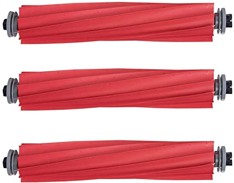 Ersatz-Gummi-Hauptbürste, abnehmbare Rollenbürste, mehrere Oberflächen, Gummibürsten für Roborock S7/S7+/S7MaxV/S7MaxV Plus/S7MaxV Ultra Saugroboter, 3 Stück