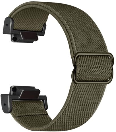 Abanen Elastic Nylon Watch Bands for Casio gshock DW-5600/8900, Stretchy Strap with with Lightweight Plastic Connector for Casio GA-100/GW-B5600/GB-5600 /GW-6900 (Green)