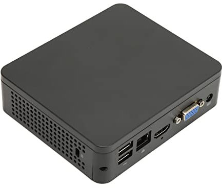 Bewinner Mini PC para 10 Pro, 4G RAM 64GB SSD 4K Mini Computadora con CPU Z8350 1.92GHz, Admite HDD Extendido, SSD, HDMI, Salida VGA, Tarjeta de Red Gigabit para Oficina en Casa