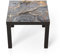 DEQORI Glastisch | schwarz klein 55x55 cm | Motiv Elegantes Marmormuster | ausgefallener Beistelltisch aus Glas | Hochglanz Couchtisch fürs Wohnzimmer | moderner Couch Tisch mit Design