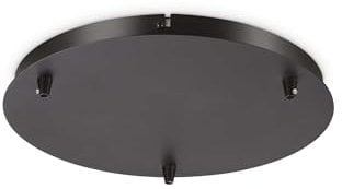IDEAL LUX Rosone Standard 3 Lichter Schwarz Lampe 285603