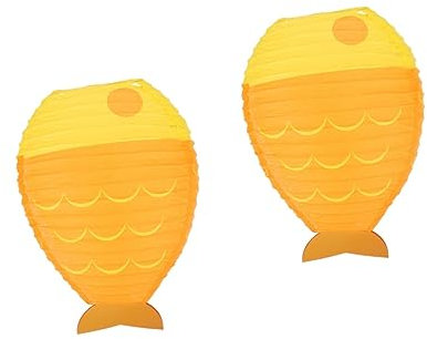 Warmhm 4 Stück Fischlaterne Laternen Zum Thema Qualle Laternen Fisch-Party-papierlaterne Papierlaternen Dekorativ Laterne Zum Thema Geführte Laternen Außerirdischer Decke