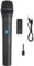 Lwuey Micrófono Inalámbrico VHF, Micrófono De Mano Plástico ABS Micrófono Universal Profesional Tamaño Pequeño Ligero con Recepción USB para Cantar Karaoke Discurso Boda Iglesia Eventos En Vivo