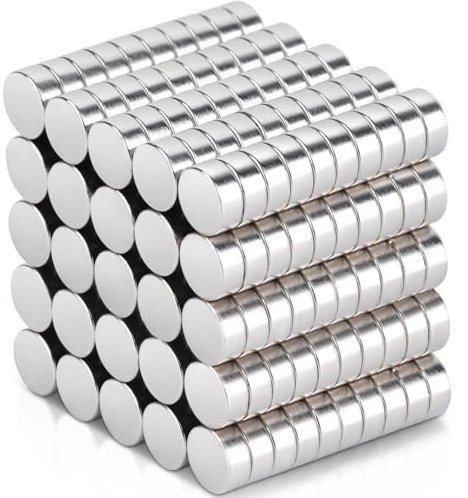 250 Stück Mini Magnete Rund, 5x2 mm Kleine Magnete Stark Neodym Magnete Starker, Kleine Magneten Kühlschrank Magnete für Magnettafel, Whiteboard, Fotos, Pinnwand, Basteln, Karte