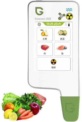 QYOEGSQ Tester per nitrati Alimentari, rilevatore di nitrati Digitale Portatile per Alimenti, misuratore PPM ad Alta precisione, per Frutta, Verdura, Carne, Pesce, Acqua