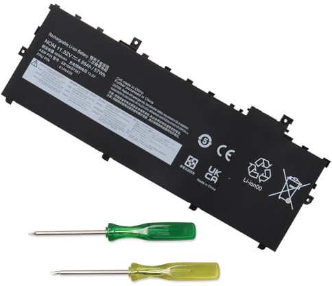 WoskjXas 01AV430 Laptop Battery Replacement for Lenovo ThinkPad X1 Carbon 5th Gen 2017 6th Gen 2018 Series SB10K97587 01AV431 SB10K97588 01AV494 SB10K97586 01AV429 SB10K97586 11.52V 57Wh
