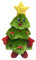 Weihnachtstanzpuppe – singender und Tanzender Weihnachtsbaum, musikalisch tanzende Weihnachtsbaumpuppe | Leuchtende, plüschige Musikdekoration für Eingangsbereiche, Kaffeetische, und Kamine