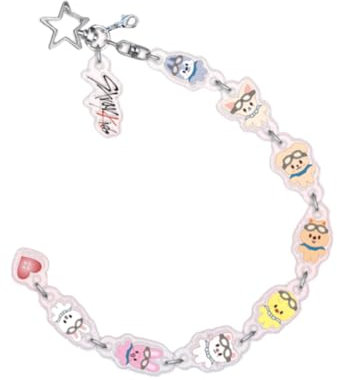 SCISSH Kpop Stray-Kids ITZY IVE NCT TWICE (G) I-DLE Acryl-Armband-Schlüsselanhänger-Set, niedlicher Schlüsselanhänger, Beutelpackung, Geschenktütenfüller, Stray-kids, 10CM