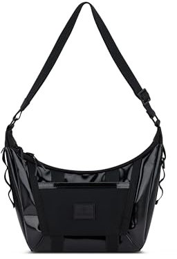 Johnny Urban Crossbody Bag Damen Herren Schwarz - Liv - Umhängetasche im Halbmond Stil - Moon Bag - Tasche mit Verstellbarem Gurt - Wasserabweisend