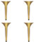 AEGCAOJH Stück Metall-Schrankbeine, verstellbare Möbelfüße, Edelstahl, gebürstetes Gold (30 cm), Ersatz-Stützbeine für Couchtisch und Nachttisch, höhenverstellbar, 1 cm
