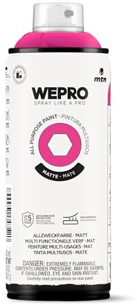MTN WEPRO Solvent Mate WF-603 Fucsia Flúor, Spray 400ml, El embalaje puede variar