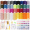 KIMIGO Set di Filo per Cucire,Filo per Macchina da Cucire,400 Metri di Filo per Cucire a 36 Colori e 36 Bobine Poliestere,Filos per Macchina da Cucire a Colori Misti per Macchine Tagliacuci