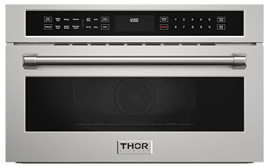 Thor Kitchen 30 Inch Built-In Air Fry Microwave Oven with Drop-Down Door
