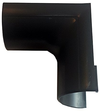 50mm x 25mm Black Clip-Over Right Angled Internal Trunking Adapter– Under Door | Loops