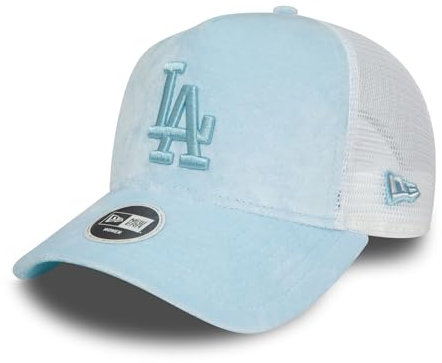 New Era Los Angeles Dodgers MLB Gorra Mujer Camionero béisbol Sombrero Malla Logotipo del Equipo Snapback Azul