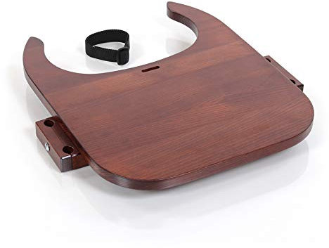 babybay Tischplatte Hochstuhlumrüstsatz passend für Modell Original, Maxi und Comfort, dunkelbraun lackiert
