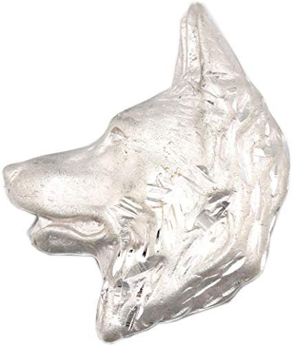 generisch Anhänger Schäferhundkopf Schäferhund groß 30 x 26 mm Silber 925 diamantiert