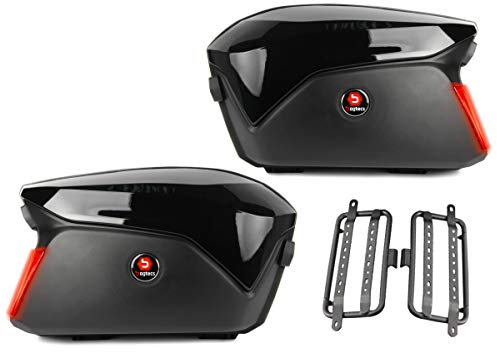 Set Koffer + Träger Kompatibel mit Kawasaki ER-6f / ER-6n PX74BL