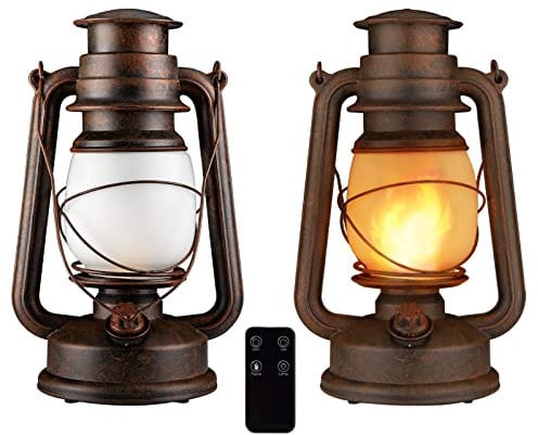 Outdoor Battery Operated Lantern with Remote Control, IP65 and Heat Resistant, Decoration for Garden, Bedroom, Patio, Deck, Party, Camping